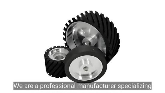 Custom Rubber Coated Contact Idler Polishing Wheel for Abrasive Belt Grinding Polishers 