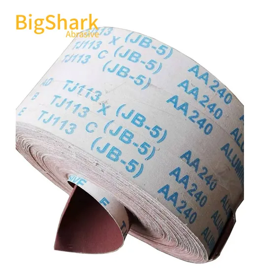 Polishing Hard Emery Abrasive Cloth Roll for Glass 
