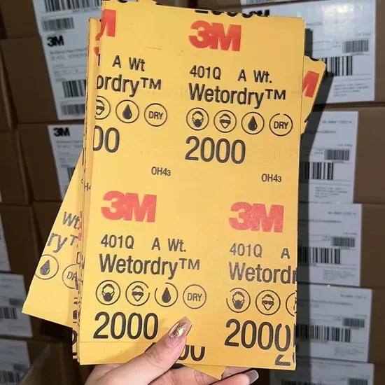 3m 401q Waterproof Abrasive Sandpaper 1000